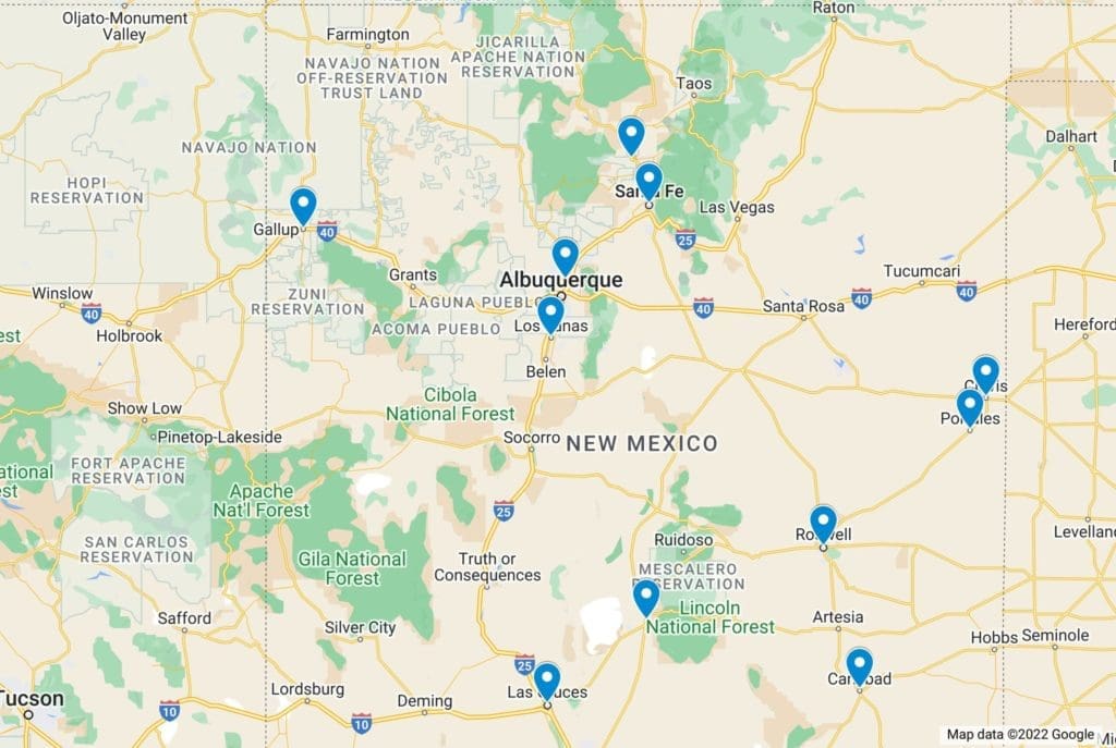New Mexico Map