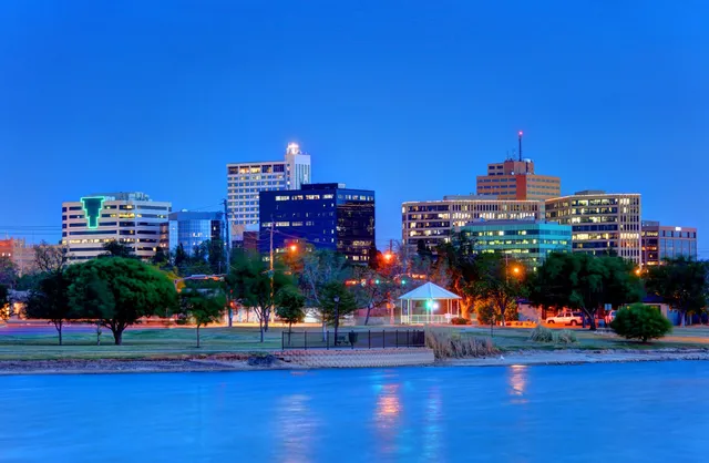 Midland buildings as seen from the river. WSI serves Midland as a leader in digital marketing and SEO for local businesses