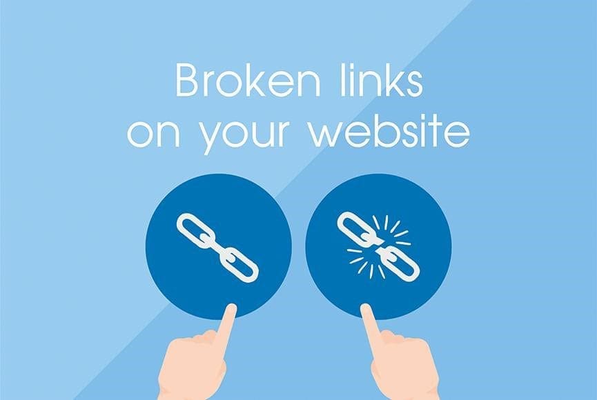 Broken links on website